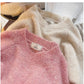 Solid color soft sweater for women knitted top      S4816