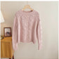 Retro gentle style hollow pullover sweater for women     S4898