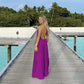 Backless Purple Long Party Gown Evening Dress       S5283