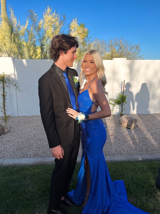 Royal Blue Mermaid Prom Dress,Royal Blue Evening Dress       S5186