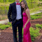 Simple Hot Pink Prom Dress,Hot Pink Evening Dress        S5257