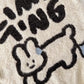Sweet and cute rabbit cartoon soft round neck sweater knitted top   S4724
