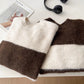 striped round neck casual knitted sweater     S4774