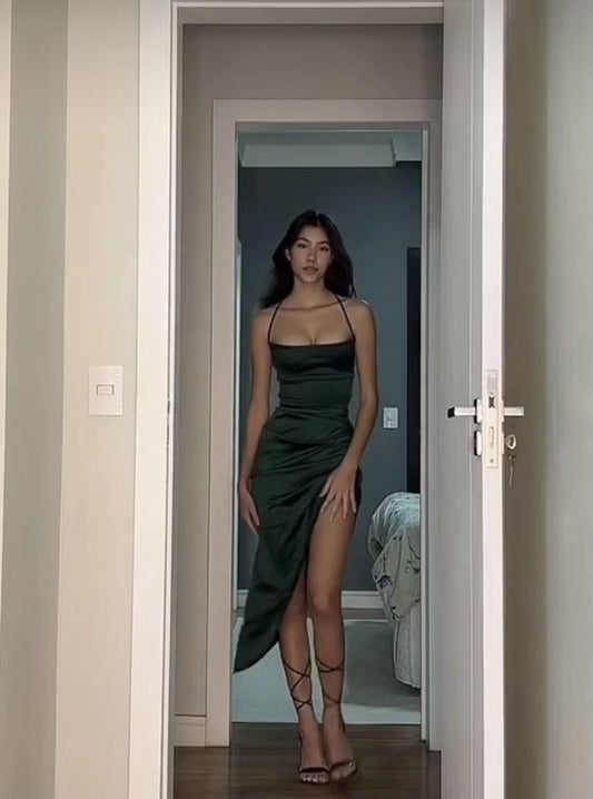 Dark Green Prom Dress, Sexy Party Dress     S4982