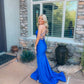 Royal Blue Mermaid Prom Dress,Royal Blue Evening Dress       S5186