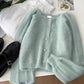 soft comfortable short knitted cardigan jacket    S4696