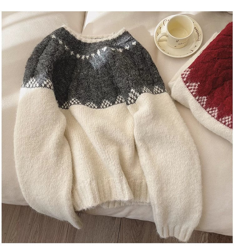 Soft sweater for women long-sleeved sweater trendy     S4889