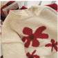 Jacquard round neck sweater for women long-sleeved sweater      S4896