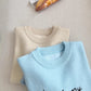 Sweet cute cat embroidery round neck casual long-sleeved sweater      S4787