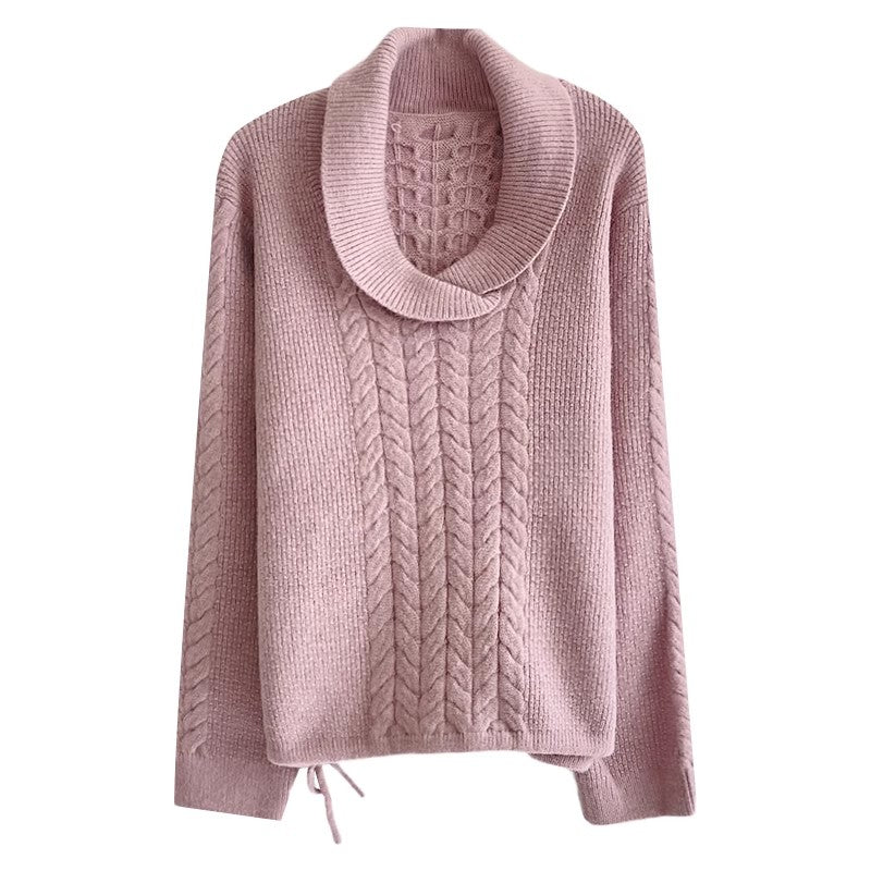 simple casual long-sleeved knitted sweater     S4788