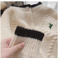 round neck sweater jacket for women knitted cardigan      S4815