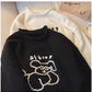 cartoon round neck sweater for women new style long-sleeved sweater trendy    S4876