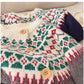 Christmas wear long-sleeved sweater jacket for women jacquard cardigan top     S4817