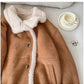 French wool coat for women winter retro warm top trend     S4932