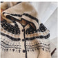 jacquard sweater jacket for women design knitted cardigan   S4806
