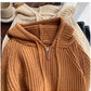 zipper sweater jacket for women new knitted cardigan trendy     S4835