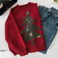 Christmas tree jacquard round neck knitted sweater    S4693