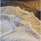 round neck knitted vest for women new retro sleeveless off-shoulder vest jacket    S5035