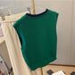 Retro knitted cardigan vest for women new vest top     S5028