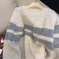 Striped sweater for women new soft knitted top      S4892