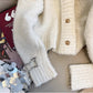 V-neck knitted cardigan for women long-sleeved sweater jacket     S4884
