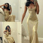 Simple Square Neck Long Prom Dresses Party Dress      S5146