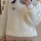 fashionable round neck knitted sweater     S4720