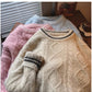 round neck sweater for women new outer wear  long-sleeved top     S4842