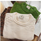 Solid color round neck sweater for women casual long-sleeved sweater     S4810