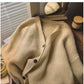 Solid color sweater for women long-sleeved sweater jacket     S4821