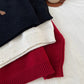 Cartoon jacquard soft casual round neck sweater     S4721
