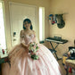 Pink Quince long formal prom dress ball gown     S5046