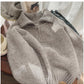 Solid color half-zip sweater jacket for women short knitted top  S4868