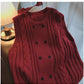 knitted vest for women new sweater cardigan jacket      S5013