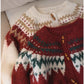 Christmas red sweater jacket for women long-sleeved knitted cardigan     S4791