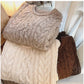 Round neck sweater for women soft knitted top trendy     S4863