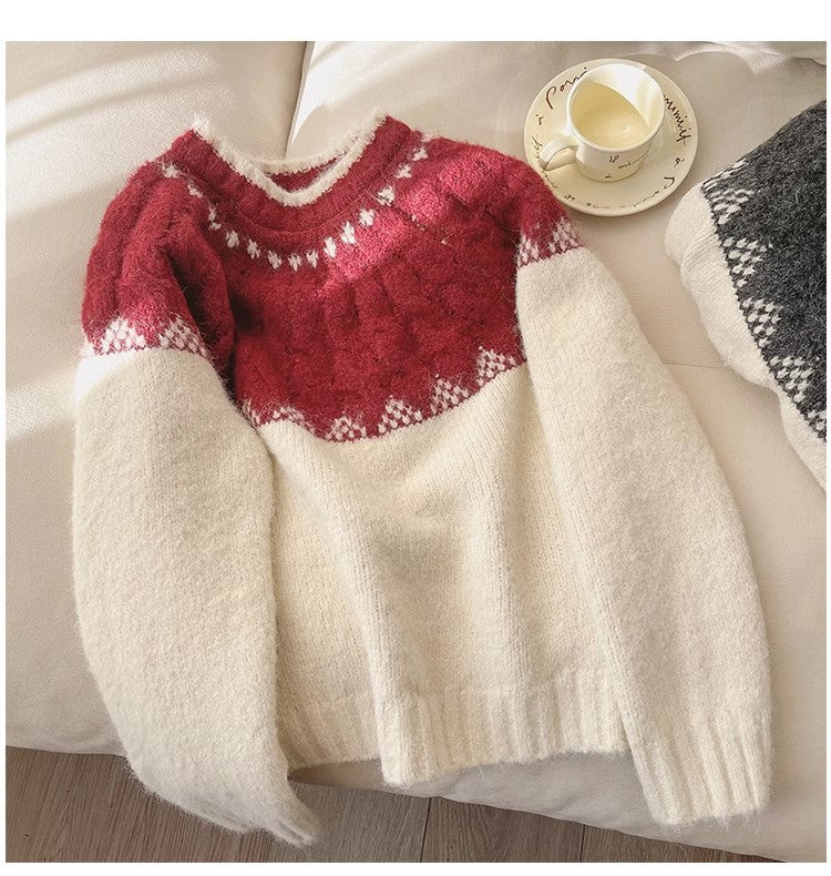 Soft sweater for women long-sleeved sweater trendy     S4889