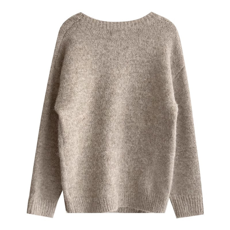 Cute soft sweater round neck top     S4750