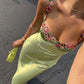 Vintage Mermaid Straps Birthday Party Dresses Ankle Length Bud Green Prom Dresses        S5151