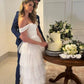 White A-line Multi-tiered Tulle Prom Dress,Engagement Dress    S5106
