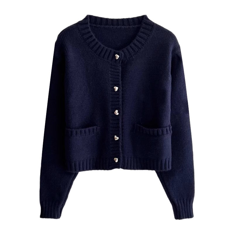 long-sleeved sweaters sweet soft short cardigan jackets    S4748