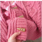 Solid Color Sweater Coat Women's New Style Cardigan Top     S4875
