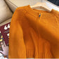 Gray double zipper sweater jacket for women long-sleeved knitted cardigan     S4882