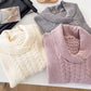 simple casual long-sleeved knitted sweater     S4788