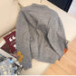 Sweet flower embroidered round neck sweater jacket for women    S4917