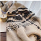 jacquard sweater jacket for women design knitted cardigan   S4806