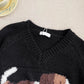 round neck long-sleeved sweater     S4751