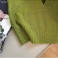 New V-neck knitted vest for women outer sleeveless vest top vest     S5016