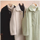 knitted coat for women winter new style mid-length woolen coat     S4925