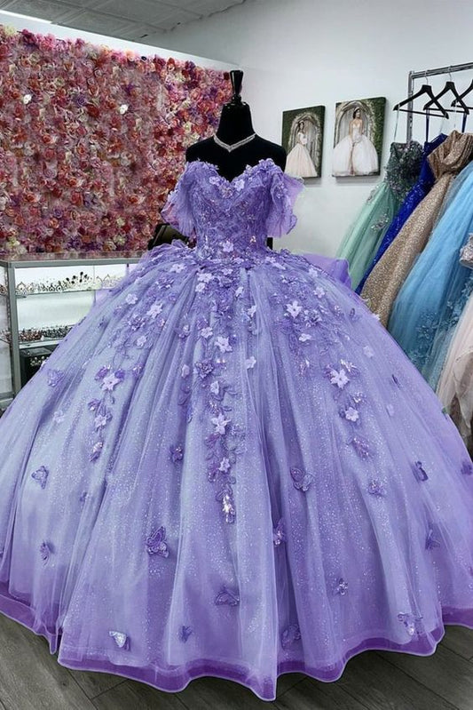 Women's Lavender Purple Ball Gown 15 Dress     S5089